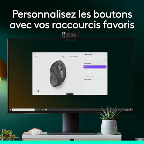 Detalle de Logitech Signature M650 L – Souris sans fil Grande Taille, mains larges, Bluetooth et multi‑device