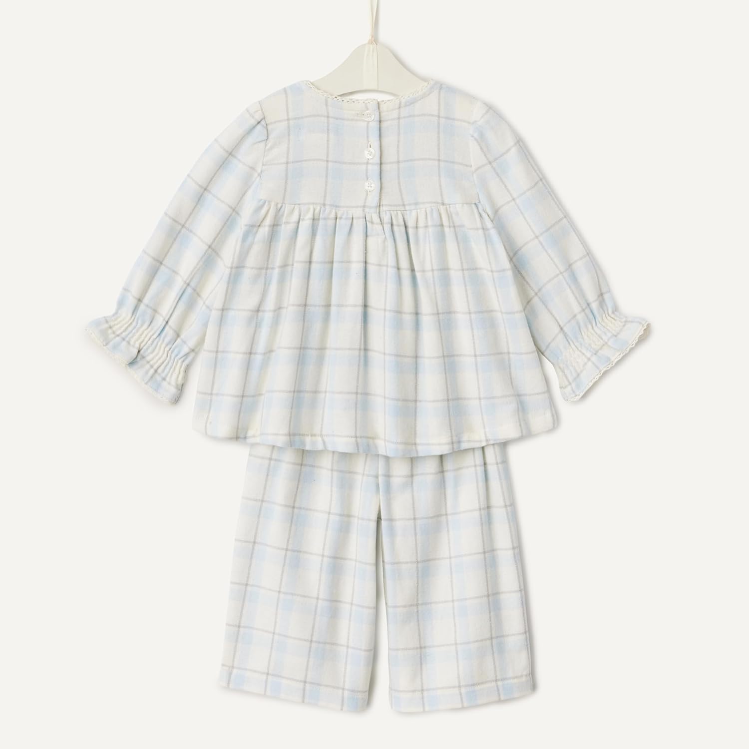 Detalle de Amazon Essentials x Sofia Grainge Toddler and Baby Girls' Long Sleeve Flannel Set