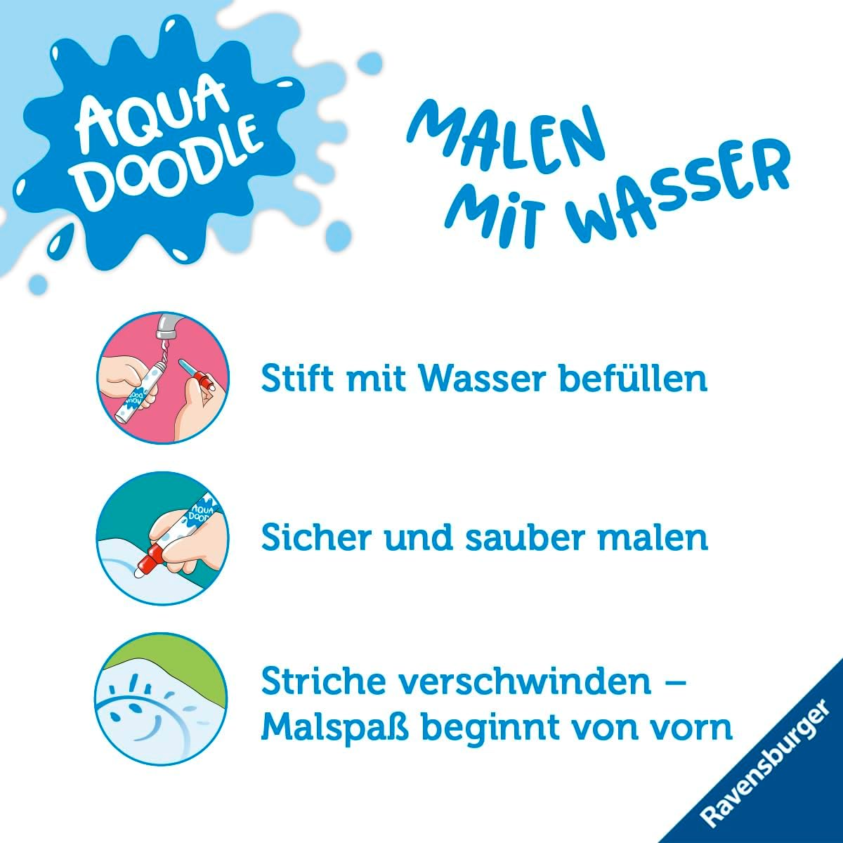 Thumbnail 4 de Ravensburger 4565 Aquadoodle 50 x 50 cm 🎨