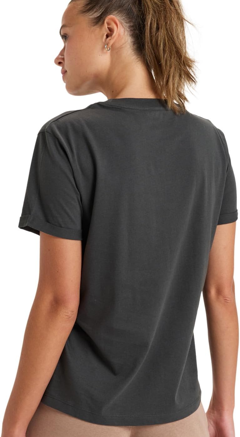 Detalle de Roxy Oceanregular Poster T-Shirt Femme (Lot de 1) – coupe classique, confort et durabilité
