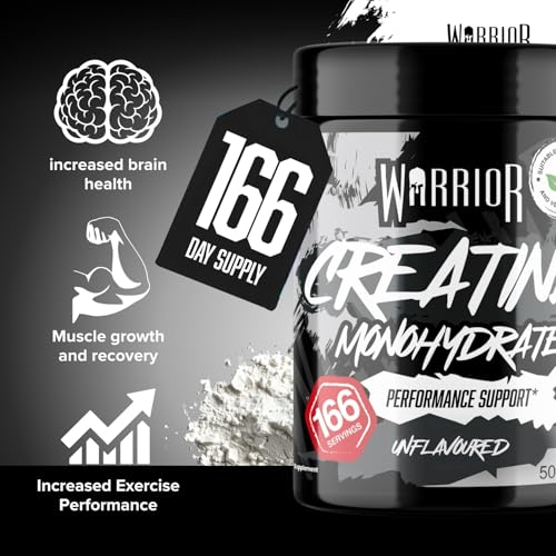 Thumbnail 3 de Warrior Creatine Monohydrate Powder 500g – Pure Micronised, Vegan, UK-Made