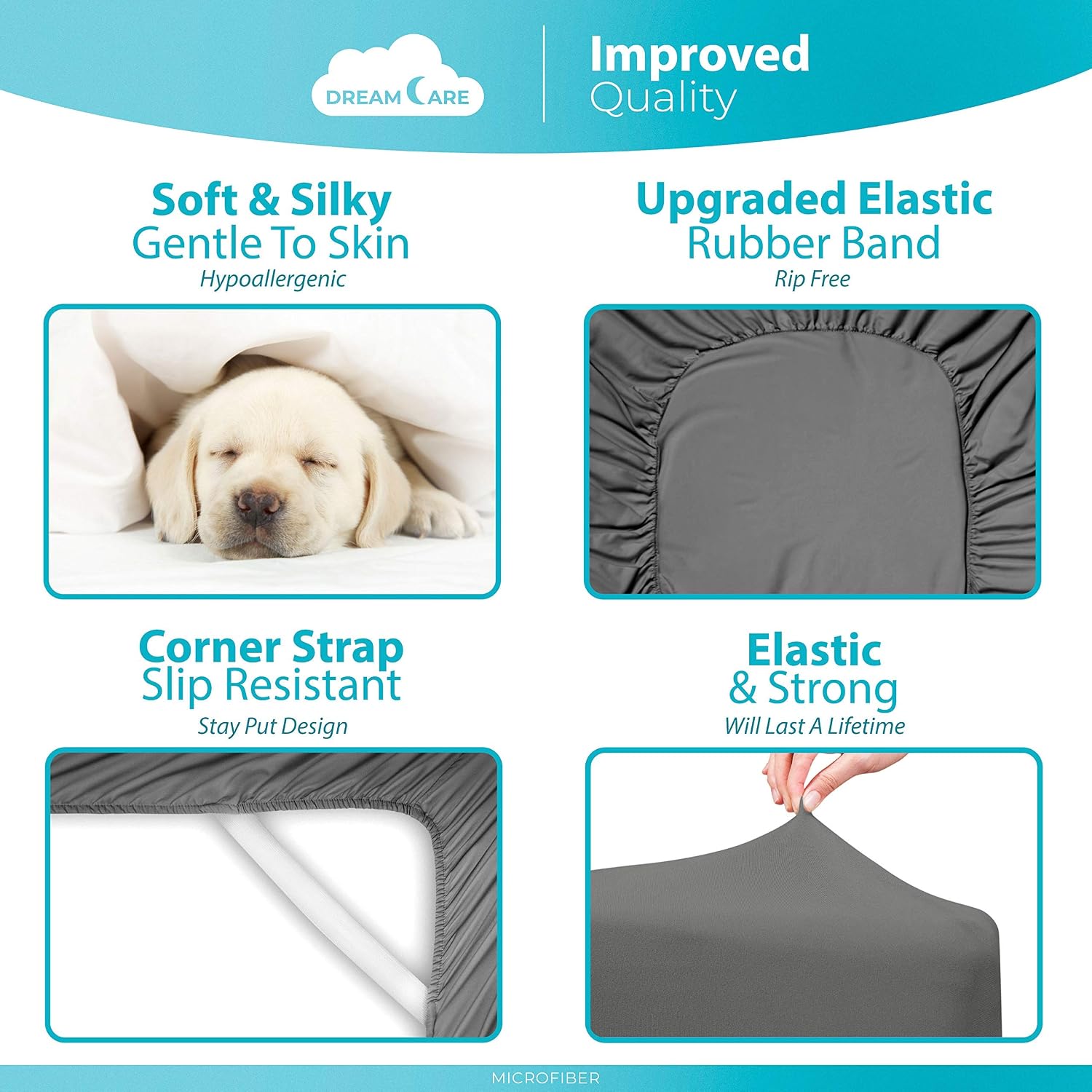Thumbnail 5 de DREAMCARE King Fitted Sheet