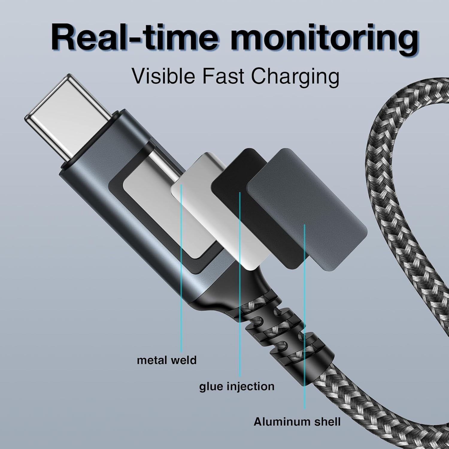 Detalle 2 de USB C Kabel 3 m mit 10 Gbit/s