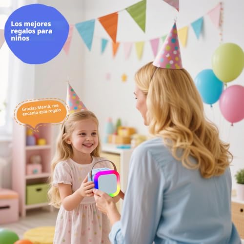 Detalle de Fede Karaoke: 2 micrófonos infantiles con Bluetooth, luces LED y efectos de voz