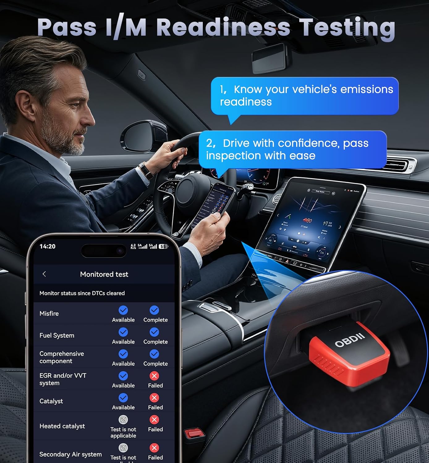 Thumbnail 6 de OBD2 Scanner with Upgrade Battery Tester for Cars