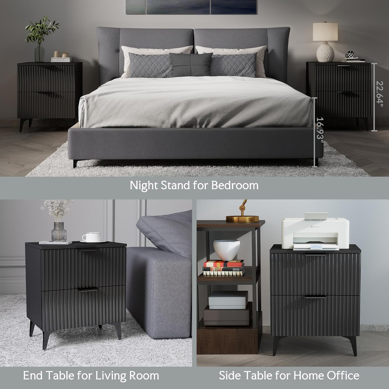 Detalle de GRAINLLE MDF Nightstands