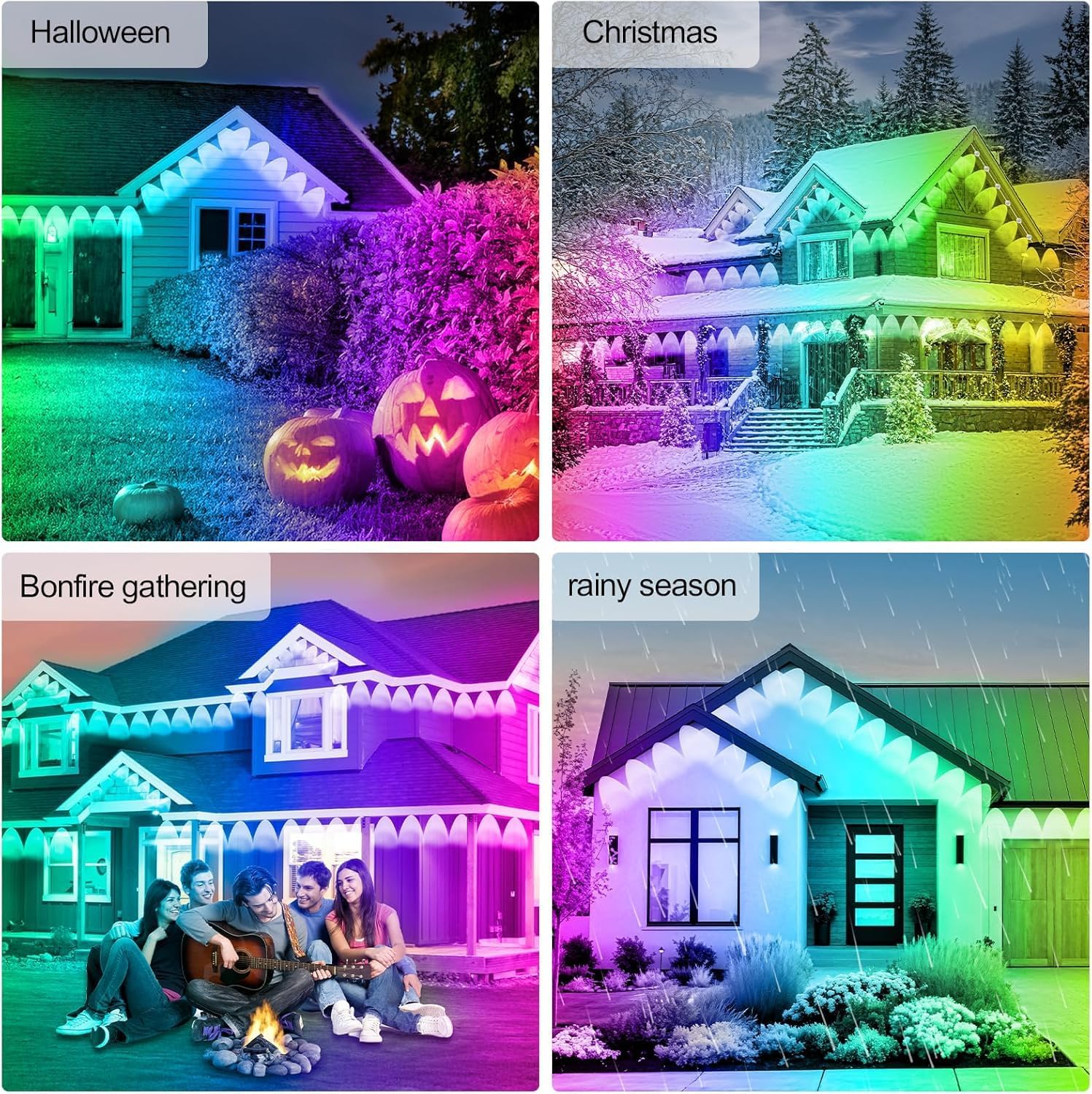 Detalle 2 de FBZ 300FT Permanent Outdoor Lights, RGB App Control, IP67 Waterproof
