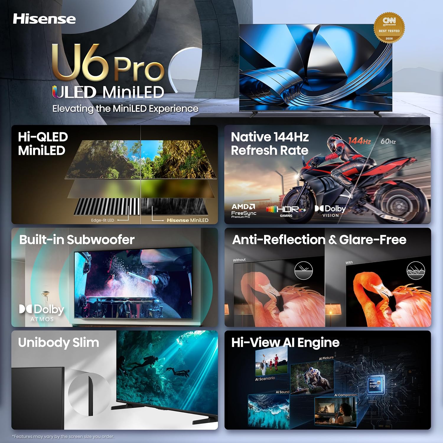 Thumbnail 3 de Hisense Mini-LED TV 75-inch