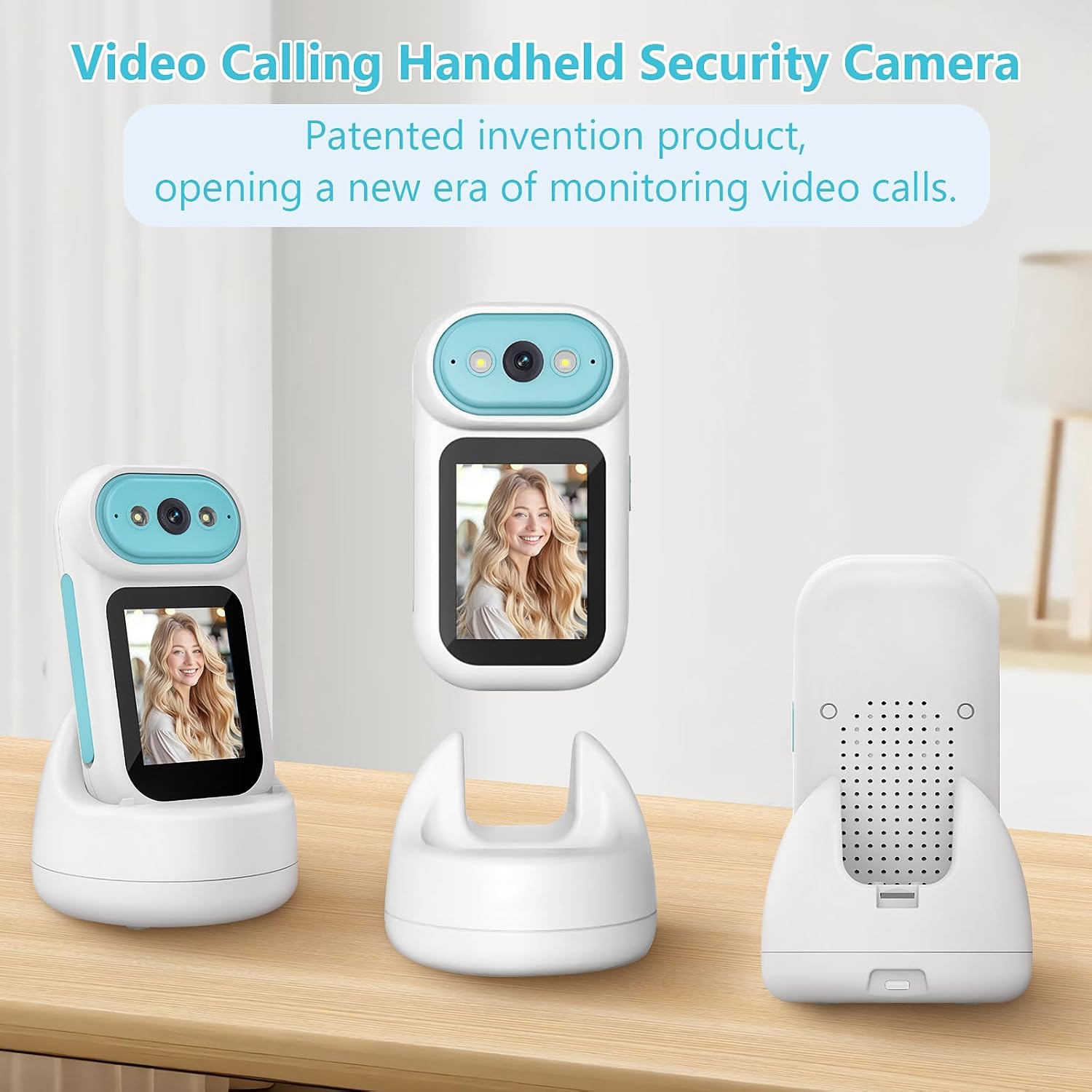Detalle 2 de 2K Pan‑Tilt Indoor Camera with 2.8" Screen