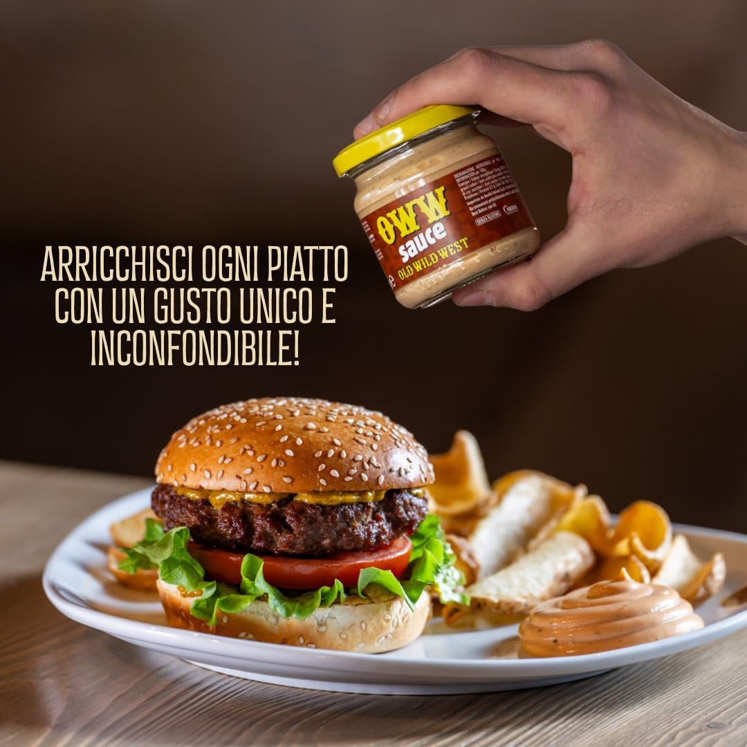 Thumbnail 4 de Old Wild West Salsa: trio da 3 vasetti da 185 g ciascuno (555 g) – gusto cremoso, medium-dolce e leggermente affumicato