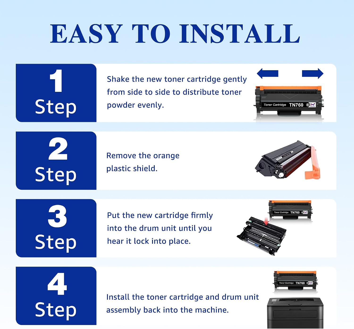 Thumbnail 5 de HaloFox Compatible Toner Cartridge TN-760