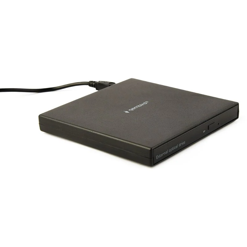 Detalle de Gembird DVD-USB-04: Grabadora externa USB 2.0, 24x CD / 8x DVD (Negra)