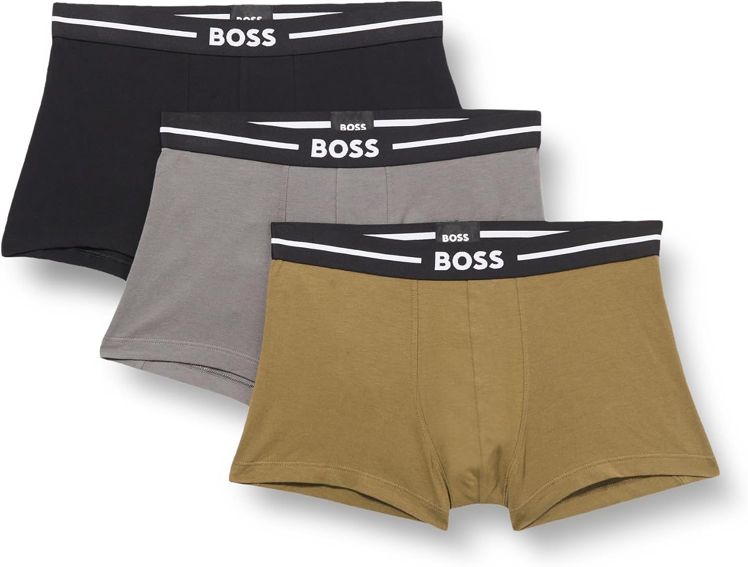 Detalle de BOSS 3er Pack Herren Trunks Power Boxer – Schwarz, Größe XL, Artikel -001 Black