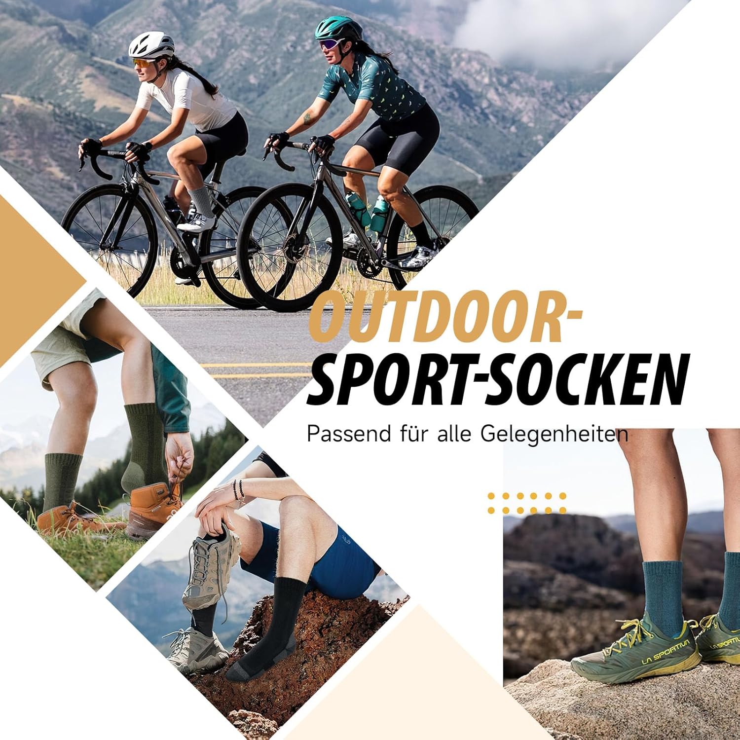 Thumbnail 6 de RUIXUE Merino Wandersocken 3 Paar