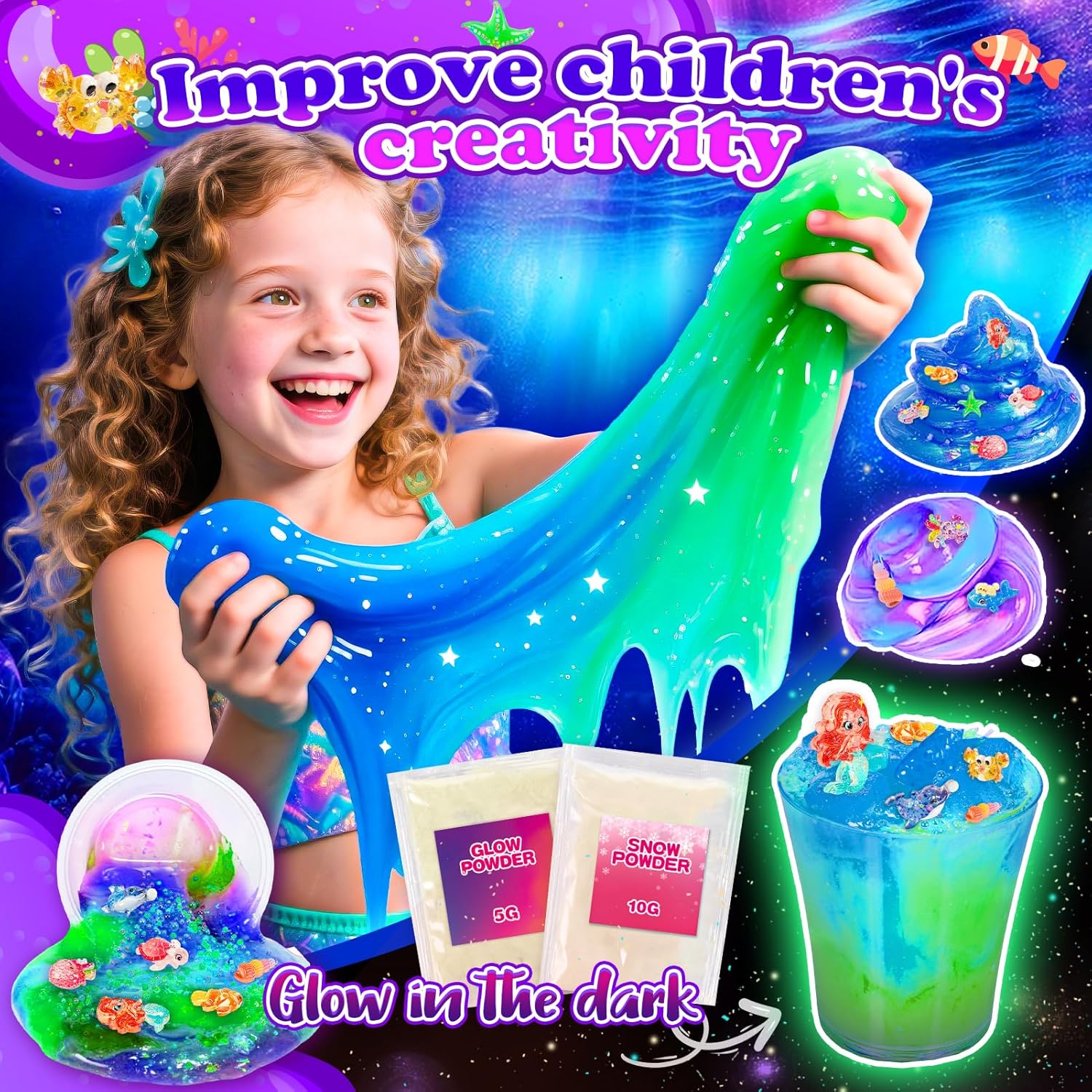 Thumbnail 3 de iKidiki Galaxy Slime Kit