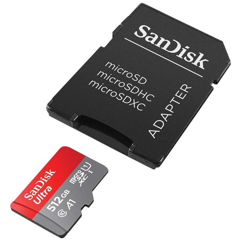 Detalle 2 de SanDisk Ultra microSDXC 512GB UHS-I A1 Clase 10 con Adaptador