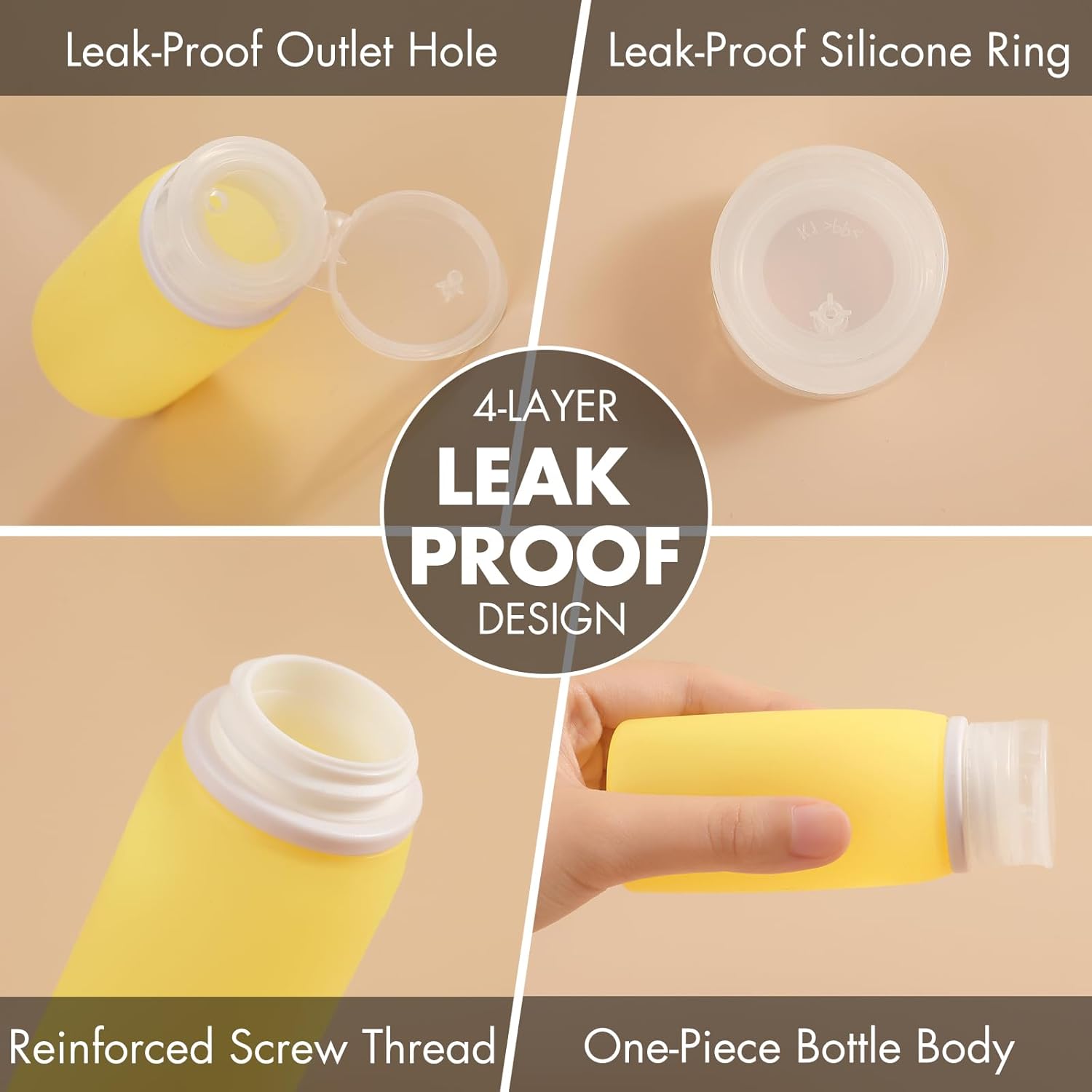 Detalle 2 de Muslish 21 Pack Leak Proof Travel Bottles set