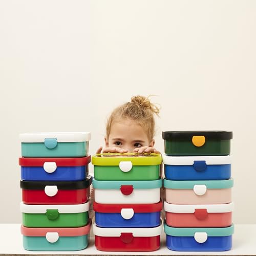 Detalle de Mepal Campus Bento Box para Niños (750 ml) – Fiambrera con Tenedor y Compartimentos, sin BPA y lavavajillas, temática Hot Wheels