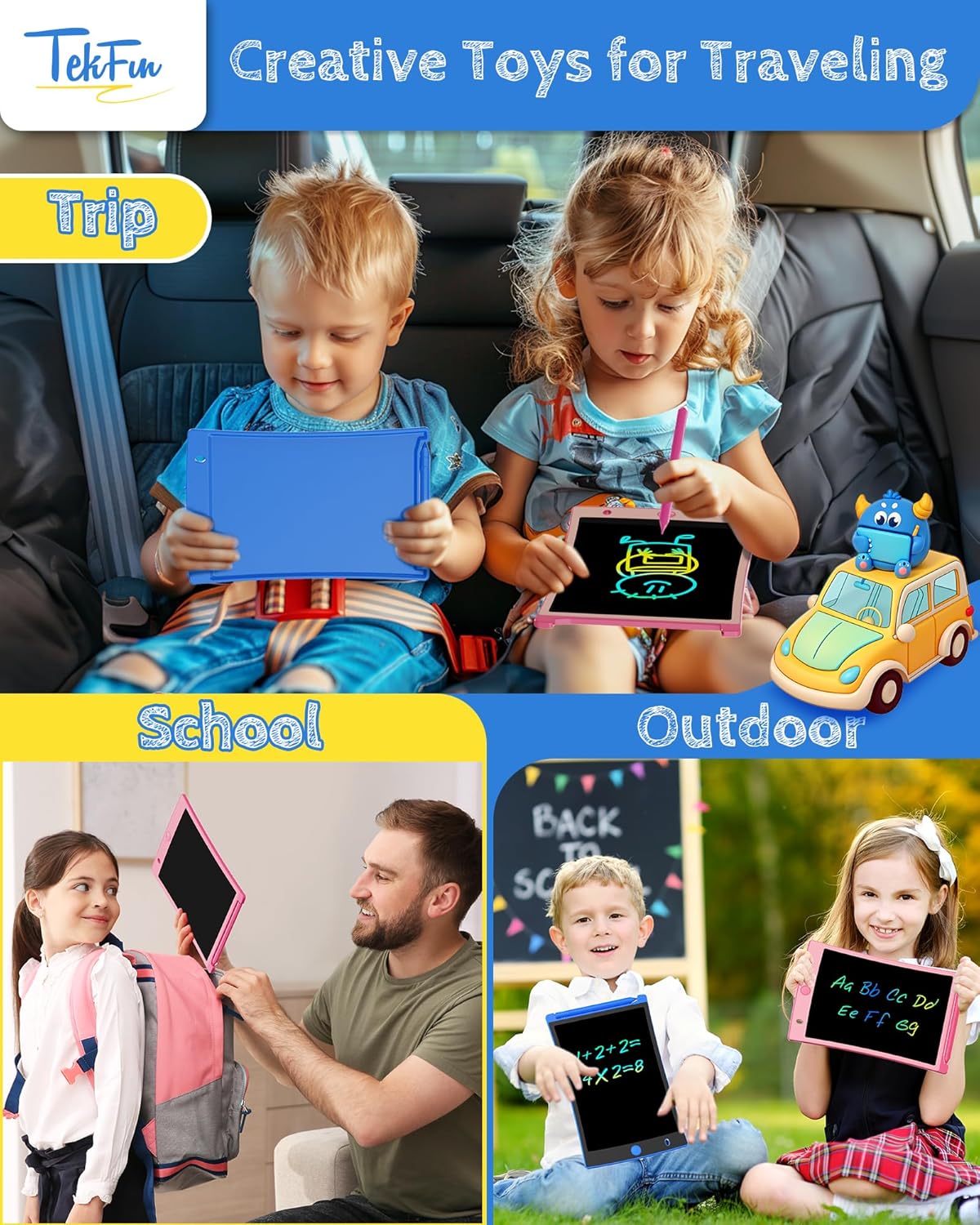 Thumbnail 5 de TEKFUN 8.5inch LCD writing tablet pack — kids’ drawing board 🧒📱