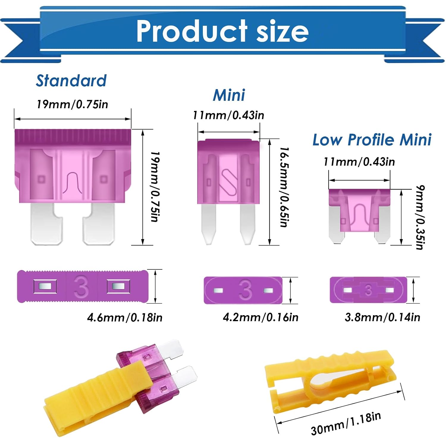 Detalle de Eoppen Car Fuse Kit, Zinc Alloy