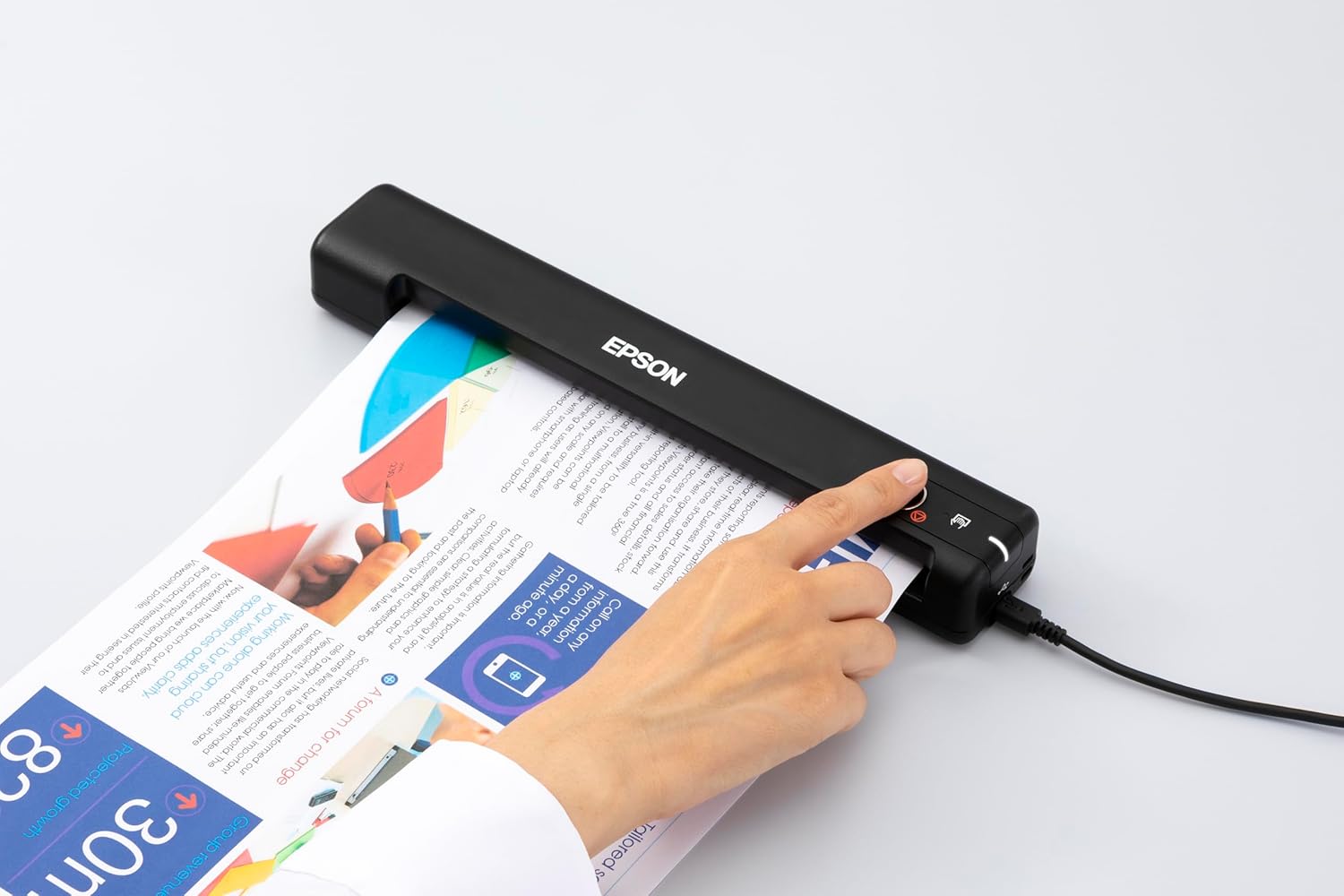 Thumbnail 6 de Epson WorkForce ES-50 : scanner mobile de documents USB, compact et rapide