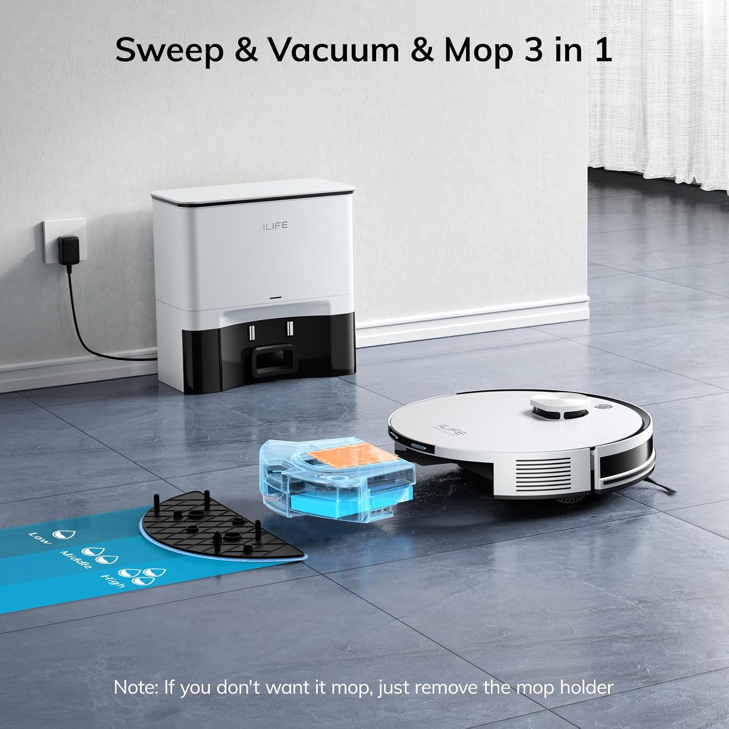 Thumbnail 5 de ILIFE A30 Pro Robot Vacuum and Mop with 5000Pa suction ⚙