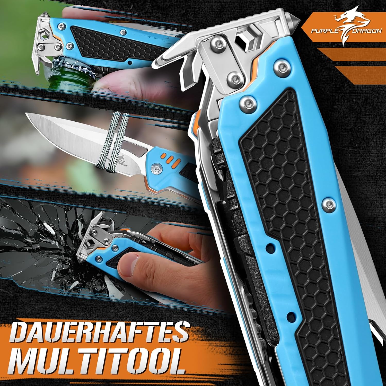 Thumbnail 2 de Purple Dragon 13-in-1 Multitool für Camping