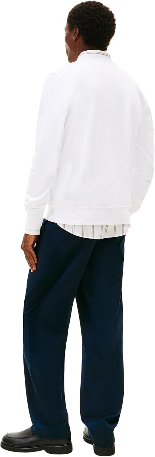 Detalle de Tommy Hilfiger Brand Love Sweatshirt Mw0mw41428: felpa unisex, autentica e sostenibile