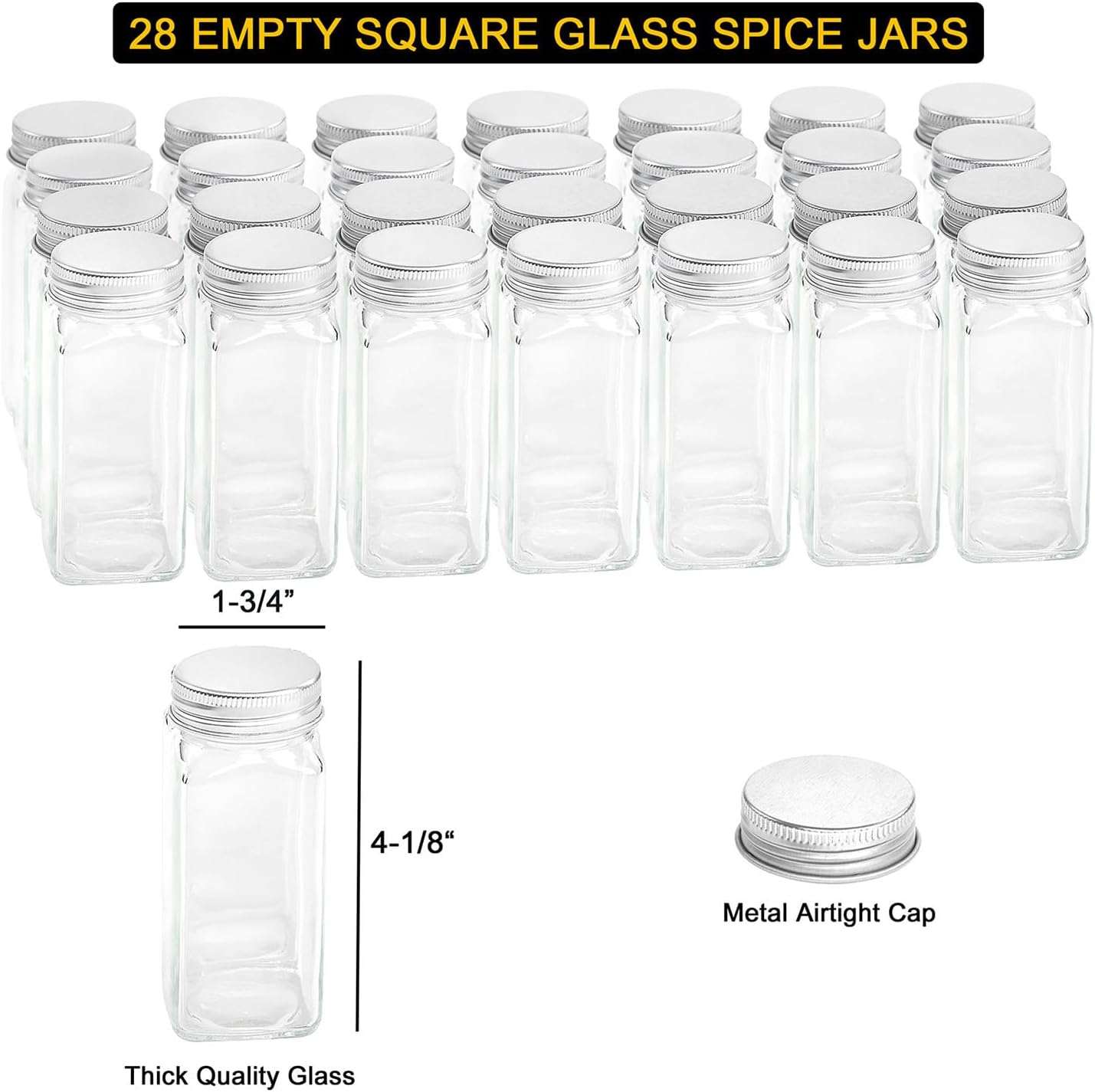 Detalle de SpaceAid Spice Rack Organizer with 20 Jars and 386 Labels