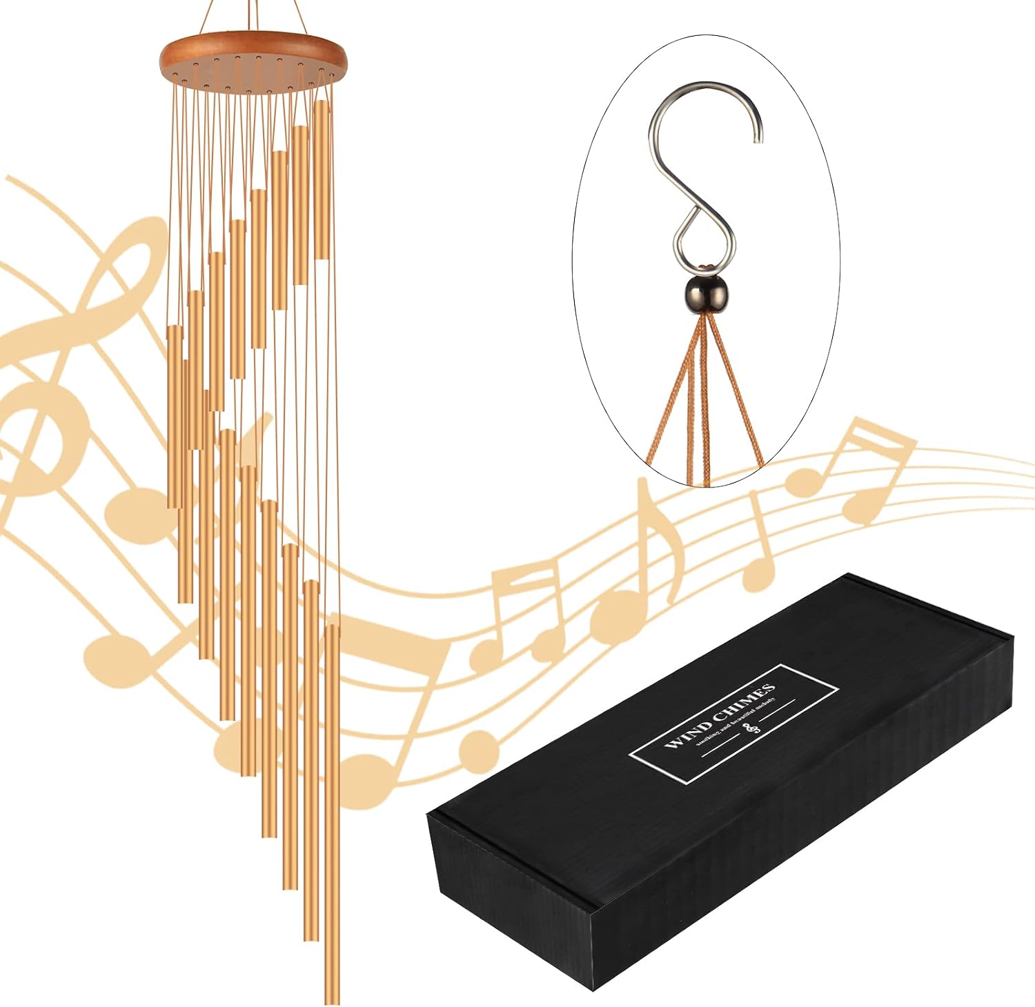 Outdoors Wind Chimes 35 Inch for Garden ⌘️🎐