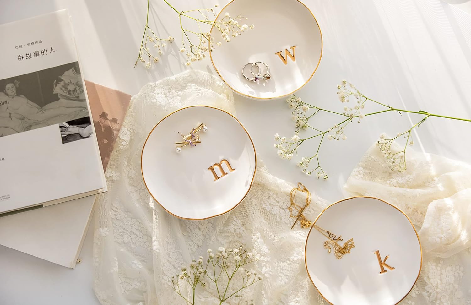 Thumbnail 6 de COLLECTIVE HOME Ceramic Jewelry Tray 4.75" 🧿