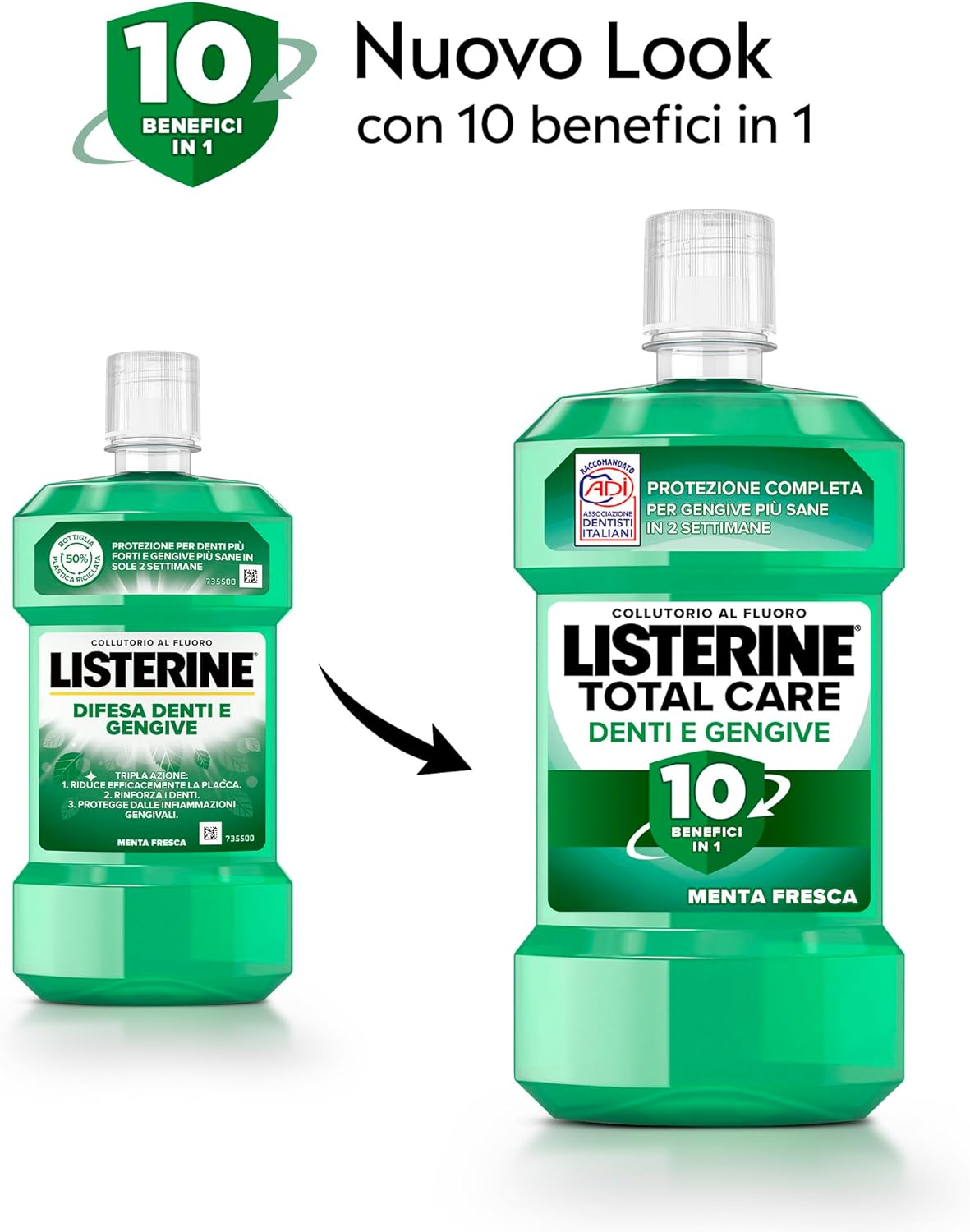 Thumbnail 6 de Listerine Total Care Denti e Gengive, Collutorio alla Menta Fresca 4x750 ml — protezione completa in 2 settimane