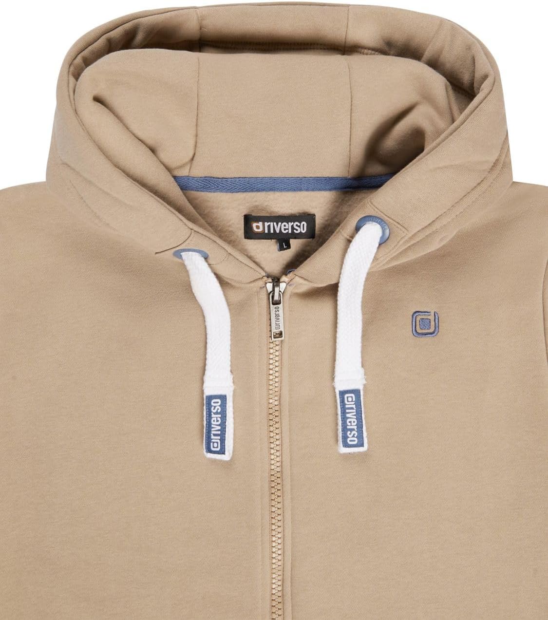 Detalle 1 de riverso Hoodie Sweatjacke Herren mit Kapuze