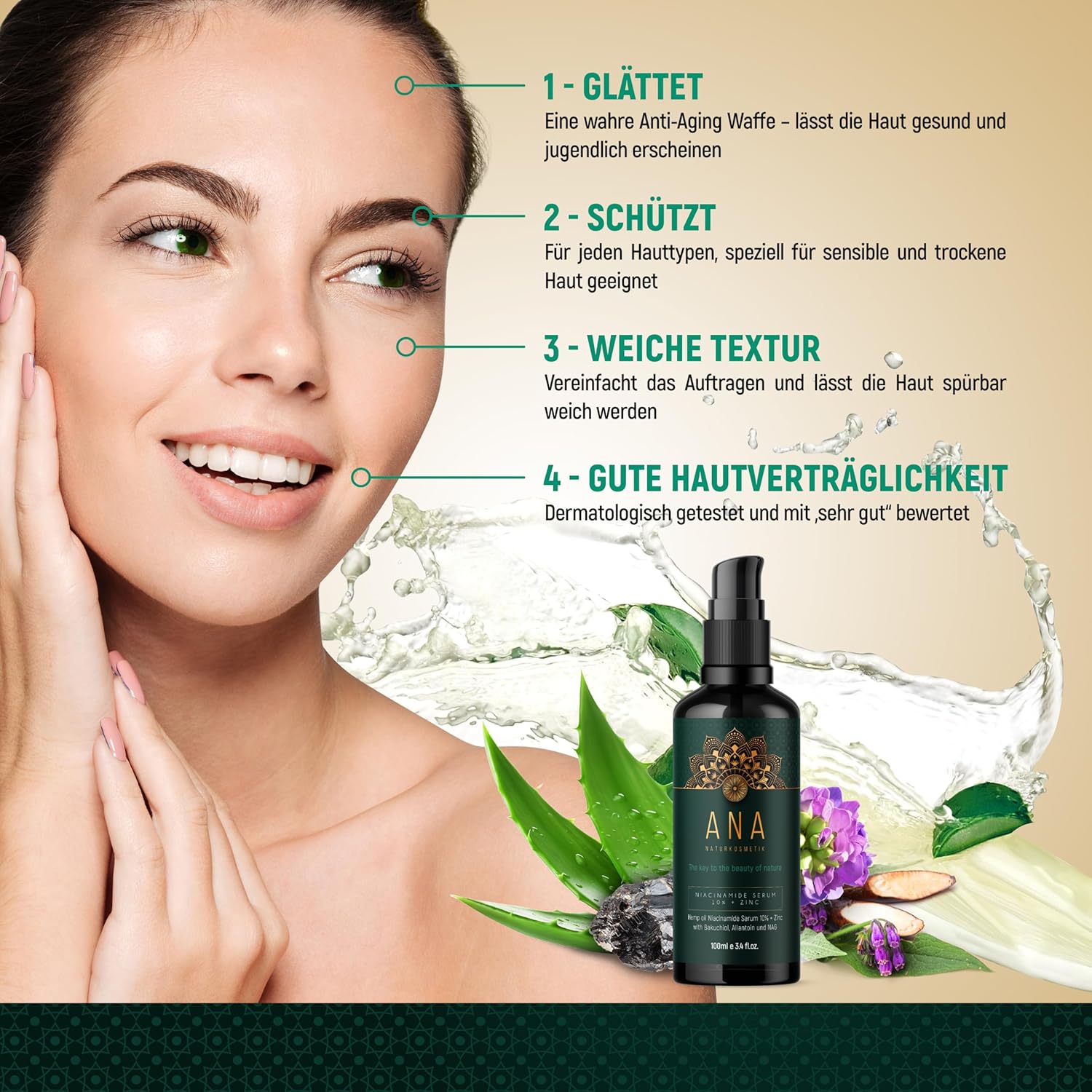 Detalle 2 de ANA Niacinamid Serum 10% 100 ml