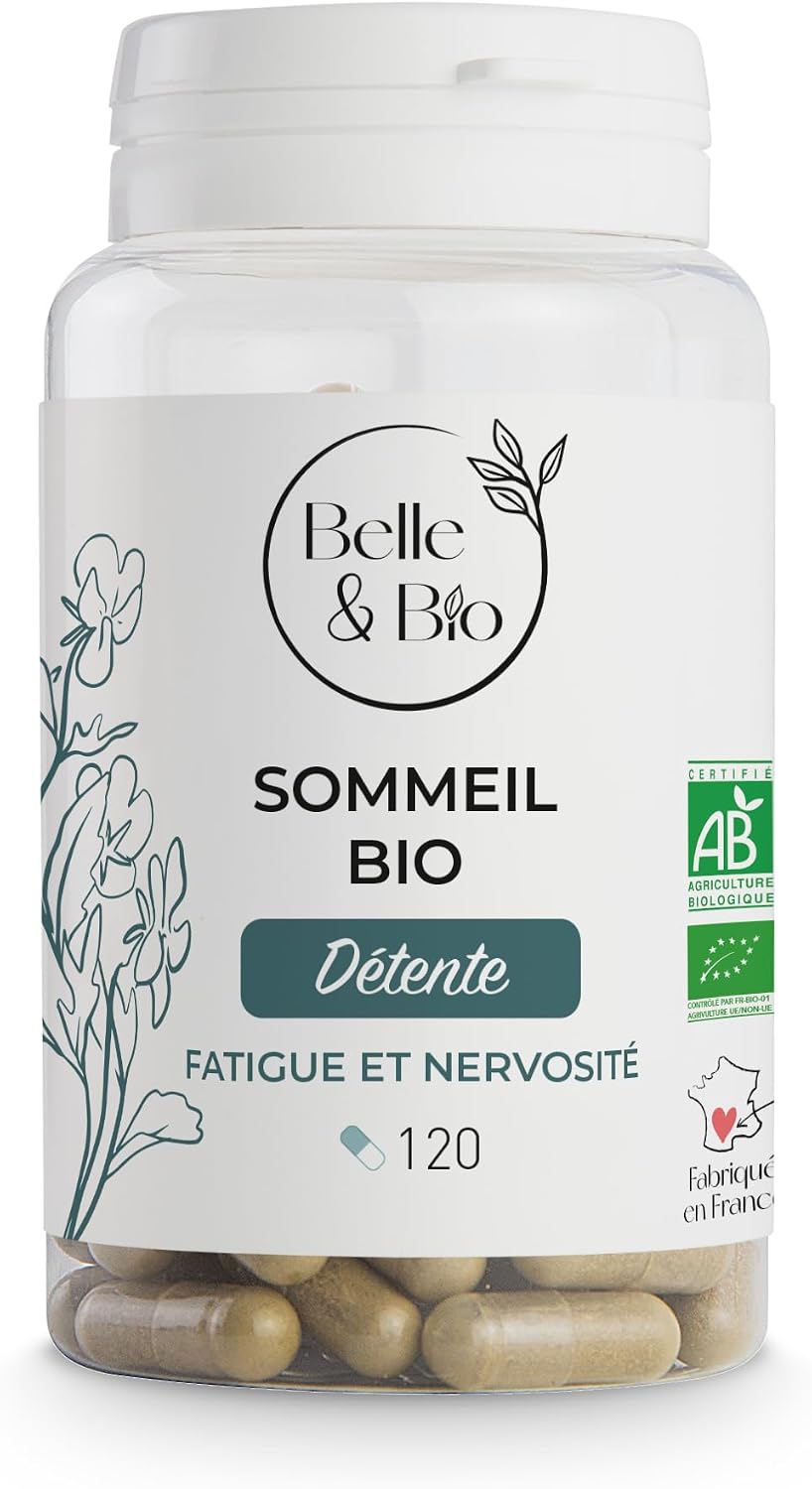 Detalle de SOMMEIL & RELAXATION - Sommeil Bio : Passiflore, Mélisse & Eschscholzia certifiés Ecocert – 120 gélules