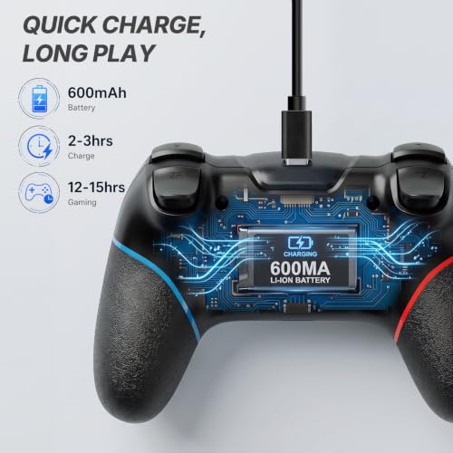 Thumbnail 7 de UPGRADE Manette Switch Pro sans Fil pour Switch 1/2/Lite/OLED/PC – Diswoe