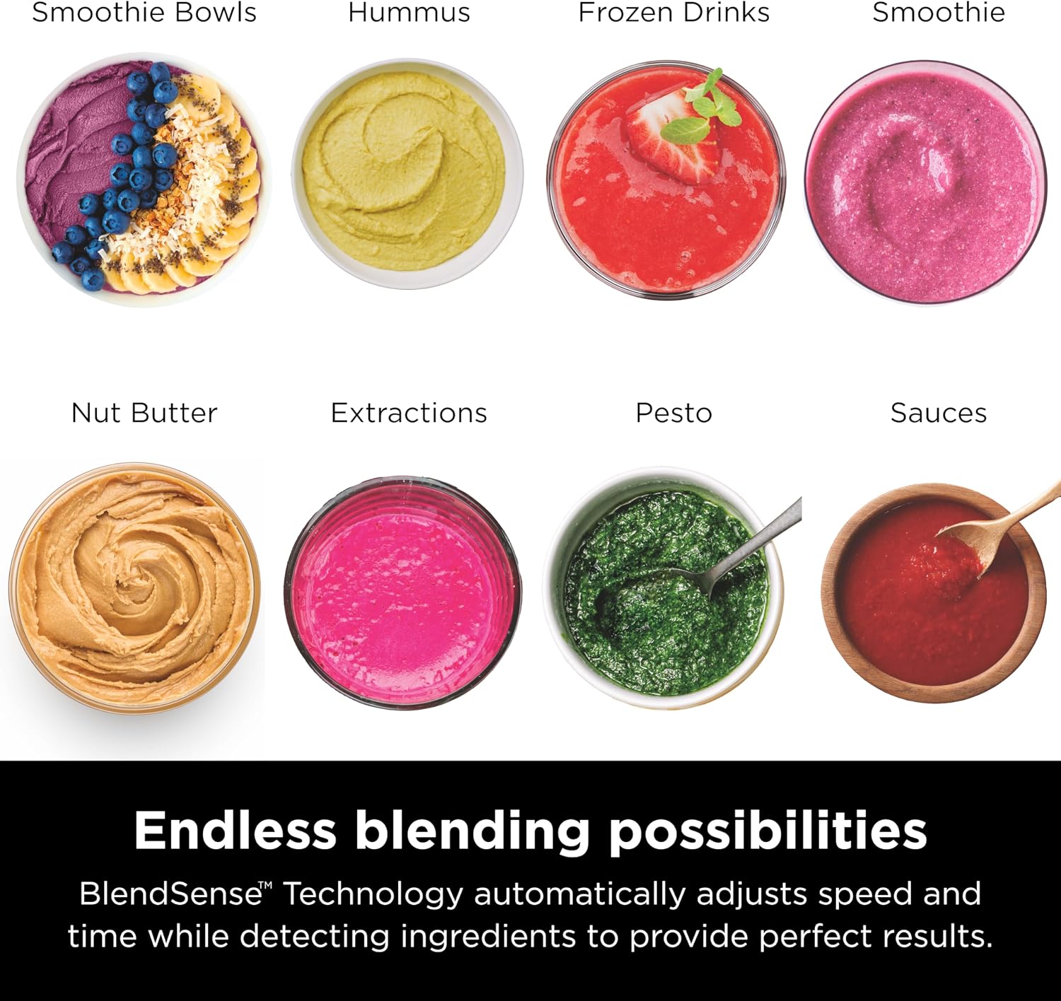 Detalle de Ninja TB201 Blender (72 oz Full-Size Pitcher, 1800 Watt) for Smoothies, Frozen Drinks & Veggie Chopping
