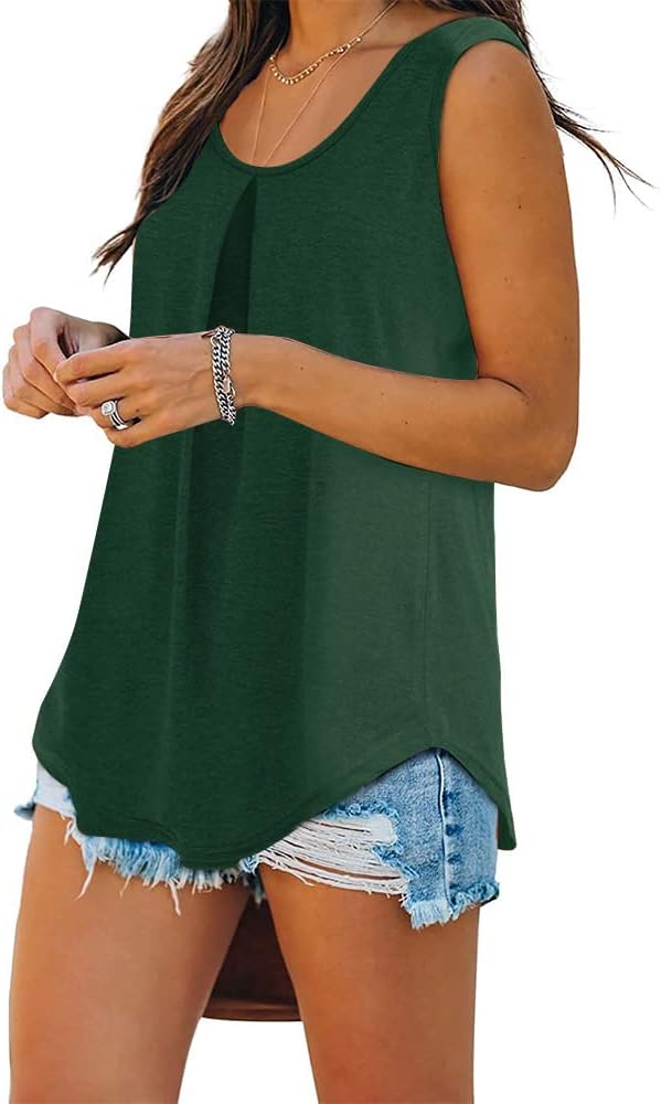 Thumbnail 1 de iChunhua Ladies Summer Vest Tank Tops: Scoop Neck, Loose Fit, Sleeveless Shirt