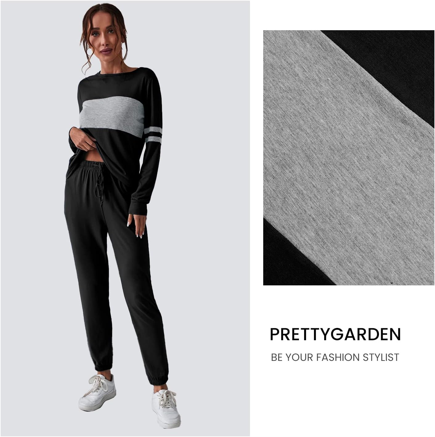 Detalle de PRETTYGARDEN Women's Two-Piece Tracksuit