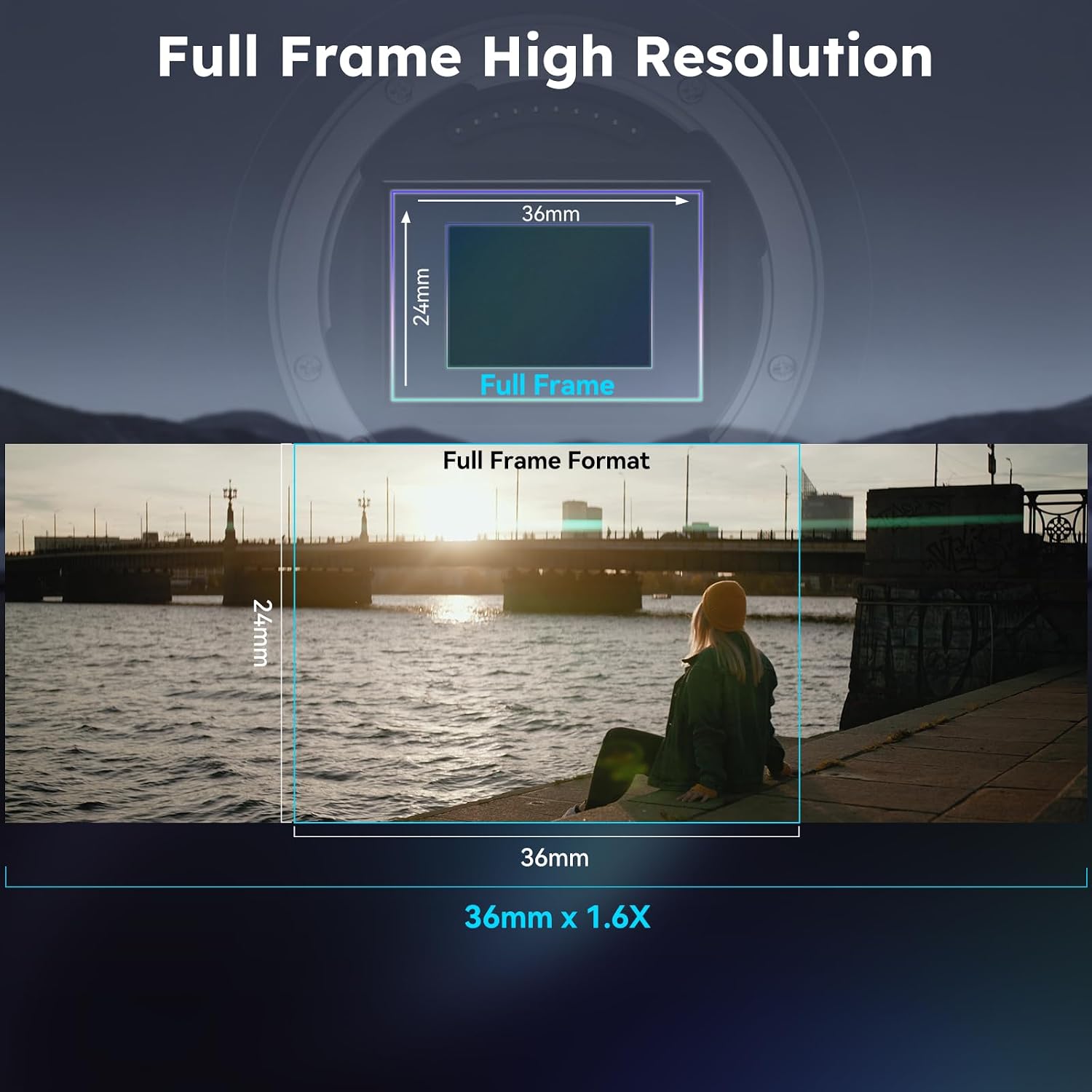 Detalle 2 de SIRUI FFEK6-E 50 mm T2.9 1,6x – pełnoklatkowy obiektyw anamorficzny Sony E