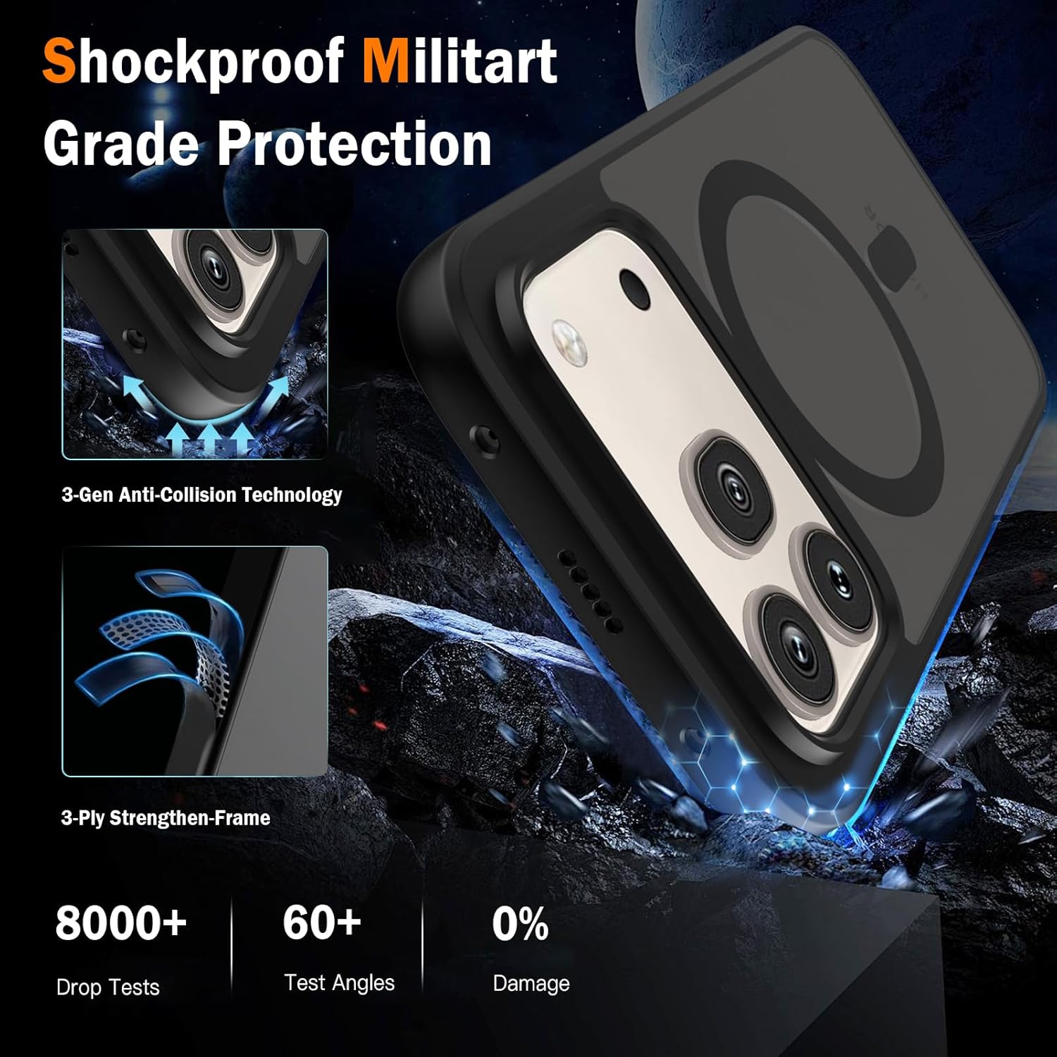 Thumbnail 4 de AOKUMA MagSafe Case for Honor 600 Pro 5G with 2-Pack Screen Protectors