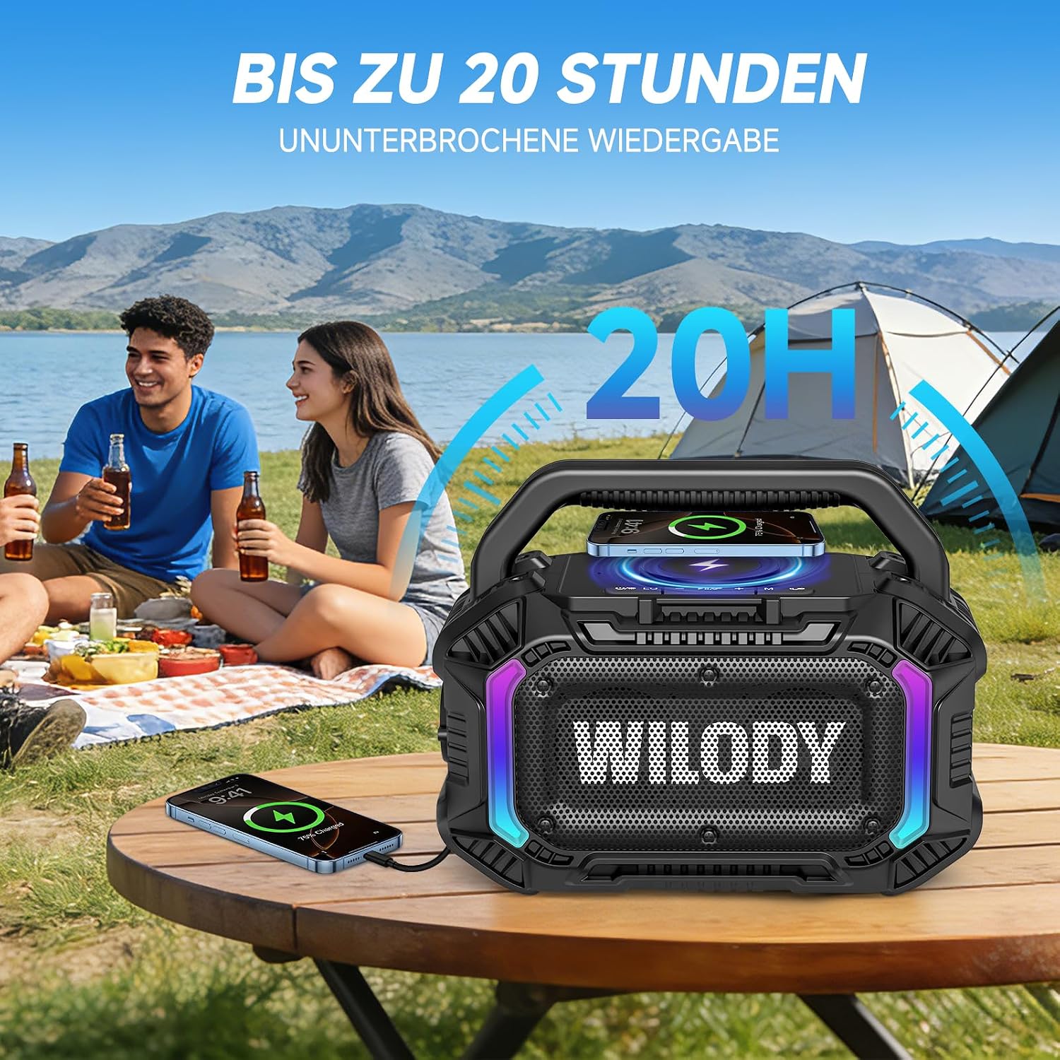 Thumbnail 3 de Wilody Bluetooth Lautsprecher Groß 100W