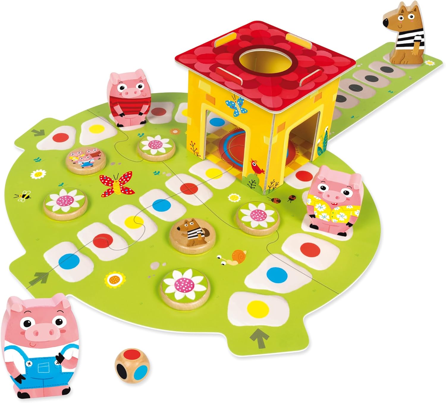Thumbnail 3 de Goula - 3 Petits Cochons, jeu de société coopératif/compétitif pour 1 à 4 joueurs dès 2 ans