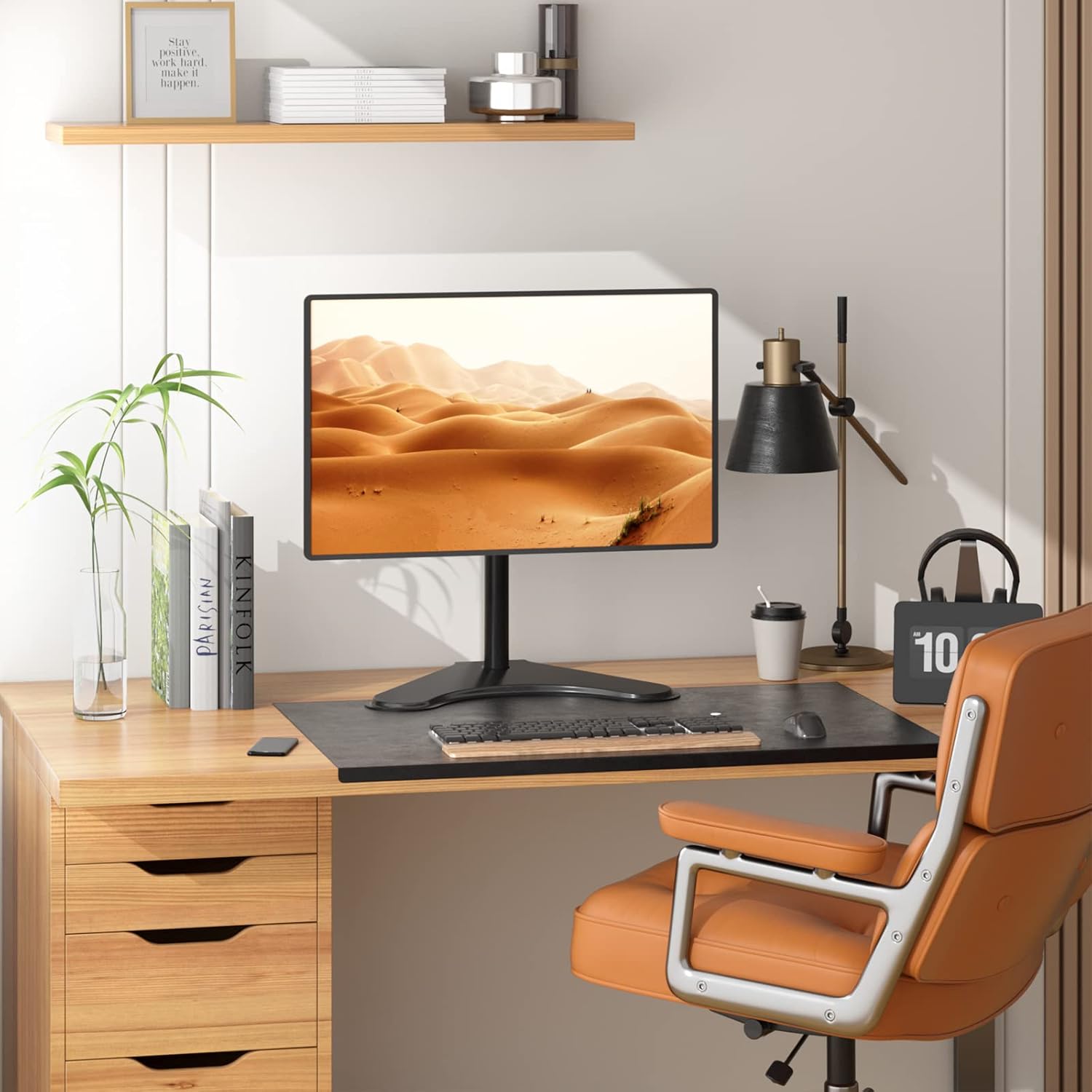 Detalle 2 de WALI MF001 Single Monitor Stand 13–32 inch 🖥