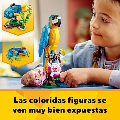 Thumbnail 5 de LEGO Creator 3 en 1 31136 Loro Exótico: Loro, Rana o Pez en un solo set creativo