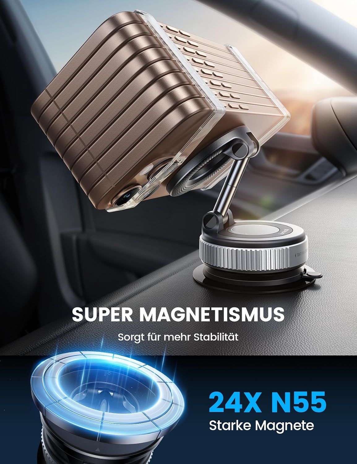 Thumbnail 4 de Lamicall Magnetische Handyhalterung Auto 360°