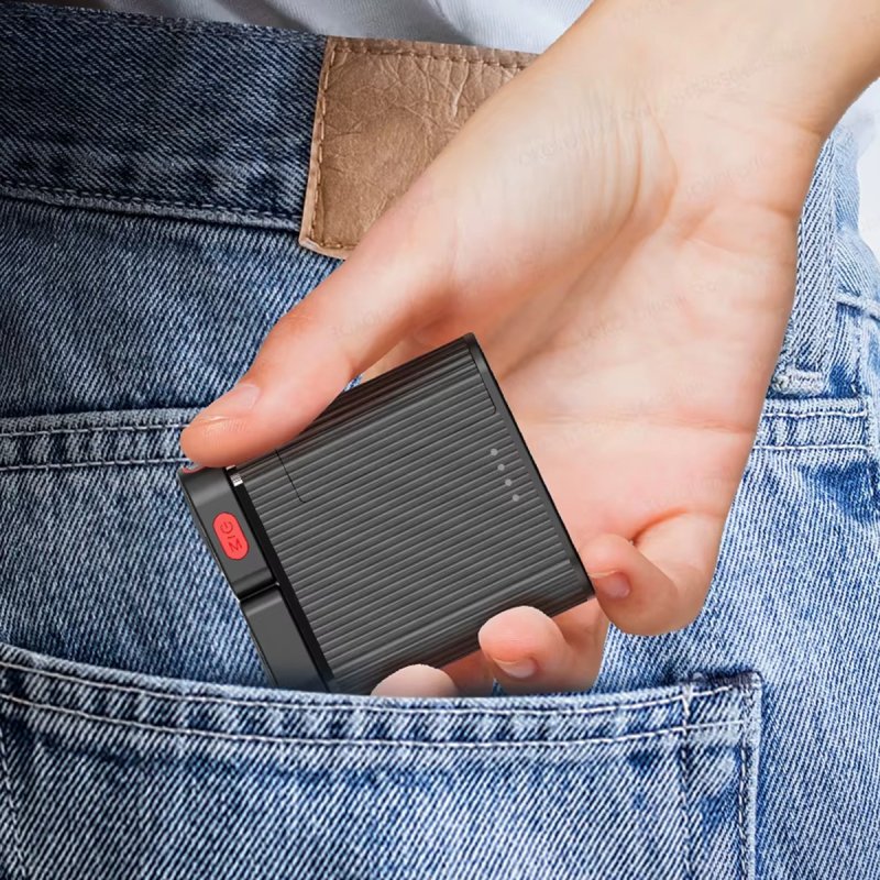 Detalle de Klack H01 Micrófono inalámbrico de botón ENC USB-C/Lightning negro