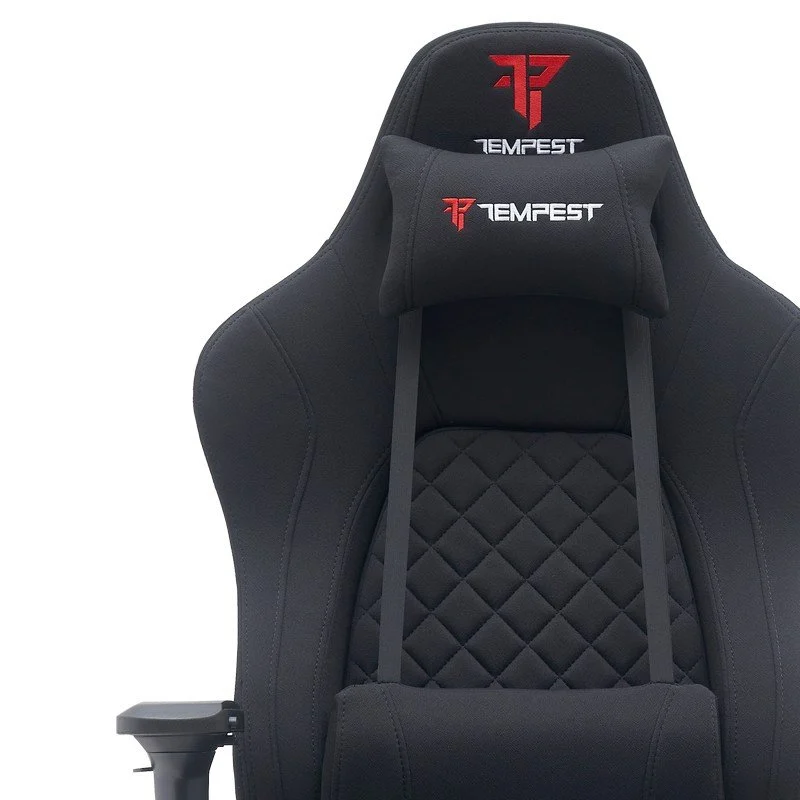 Detalle de Tempest Thickbone Silla Gaming Negra (hasta 250 kg) con Telas Transpirables y Reposabrazos 4D