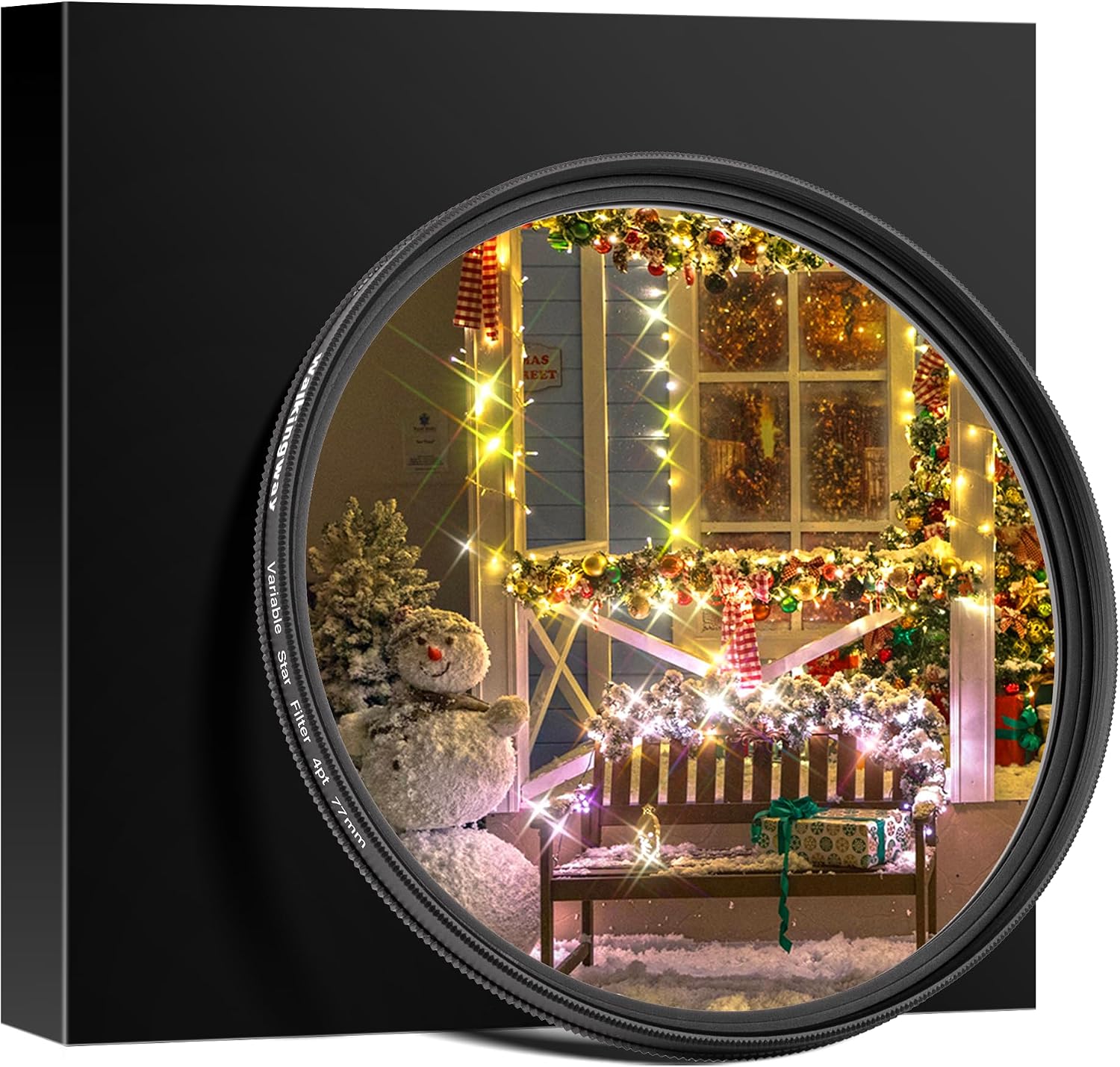 Thumbnail 6 de Walking Way 8 Points Star Filter 55 MM – Variable Twinkle Cross-Screen Lens