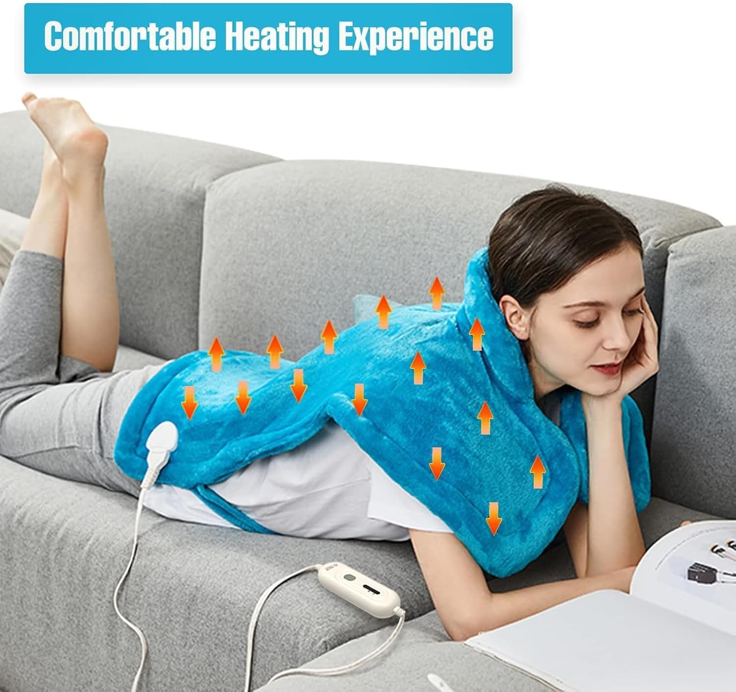 Thumbnail 6 de Tefici NA-H1622D Electric Heating Pad, 24" × 33" Flannel, 3 Heat Levels